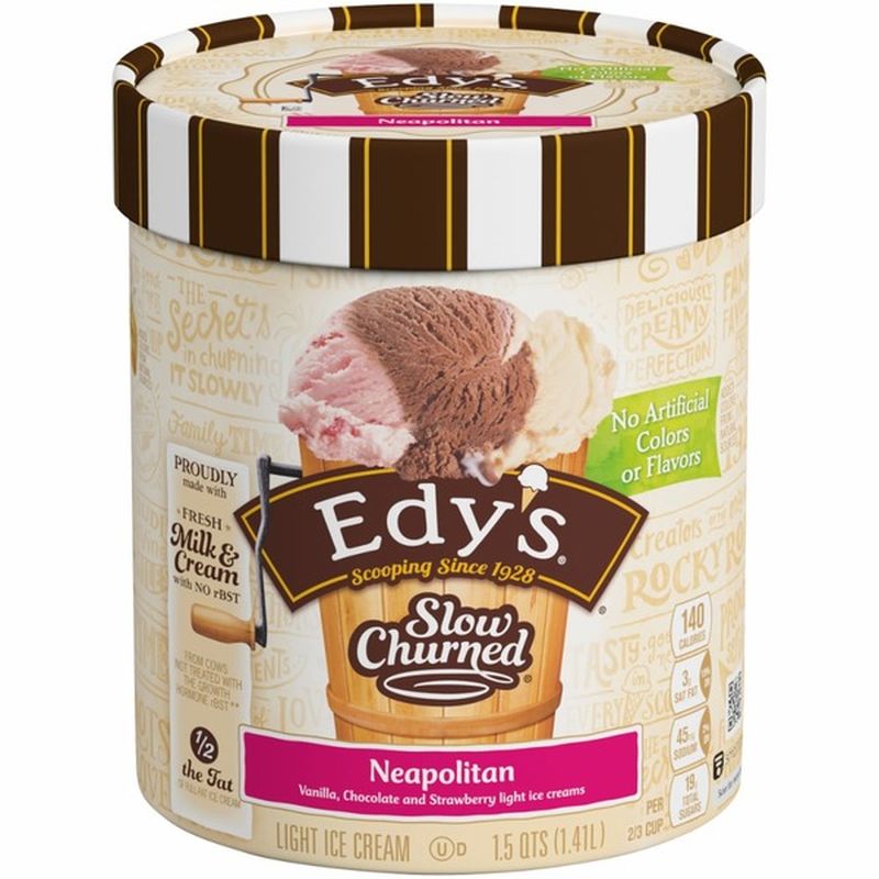 Edy's/Dreyer's Neapolitan Light Ice Cream (1.5 qt) from Kroger Instacart