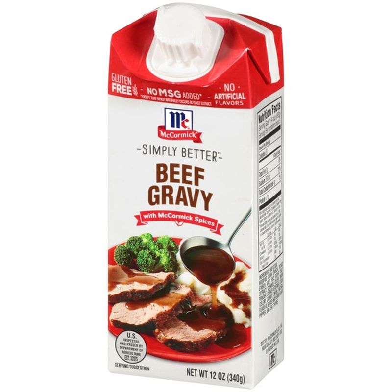 McCormick® Simply Better Beef Gravy (12 oz) - Instacart