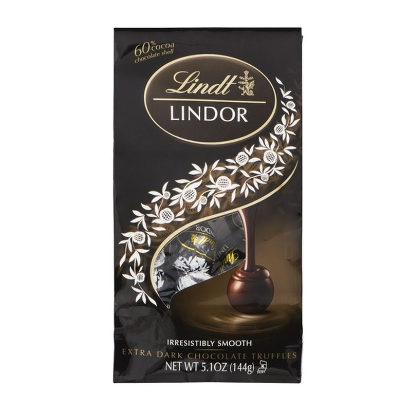 Lindt LINDOR 60 Extra Dark Chocolate Truffles (5.1 oz) from Stop