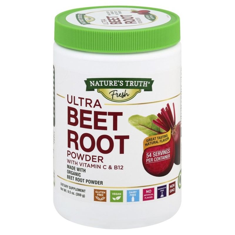 Natures Truth Organic Beet Root Powder Ultra 95 Oz Instacart