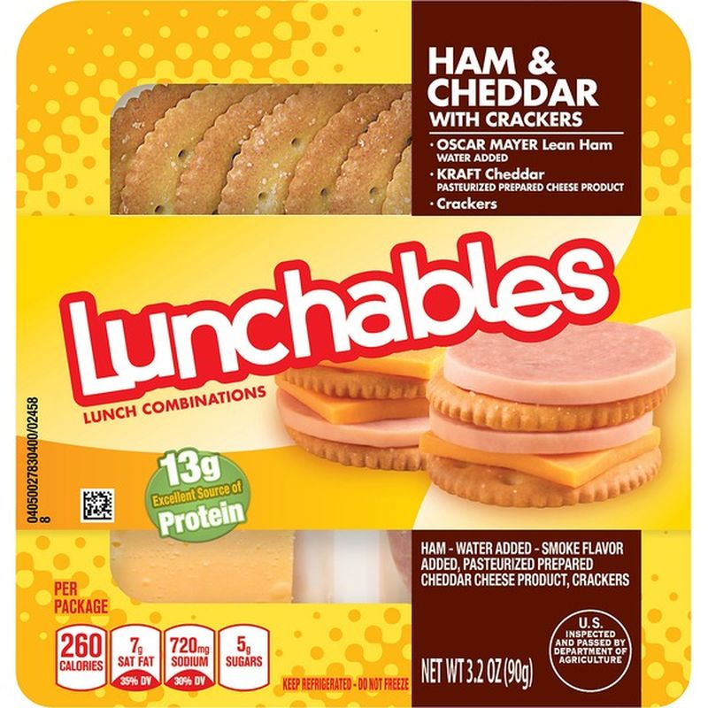 Lunchables Ham & Cheddar with Crackers Convenience Meal (3.2 oz) from Safeway Instacart