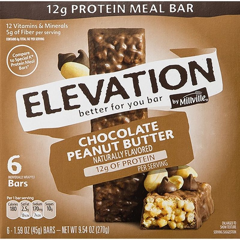 Fit & Active Chocolate Peanut Butter Protein Meal Bars (59 fl oz) from