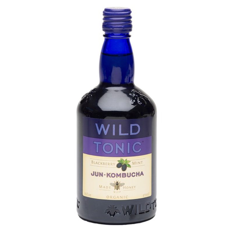 Wild Tonic Jun Kombucha Blackberry Mint (16 oz) Instacart