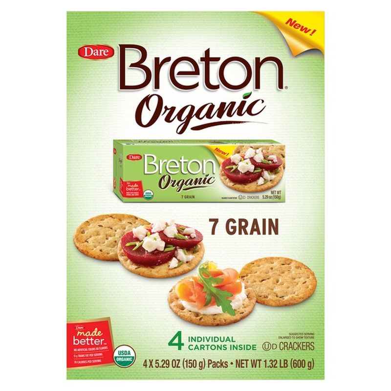 Brenton Organic 7 Grain Crackers (5.29 oz) from Costco - Instacart