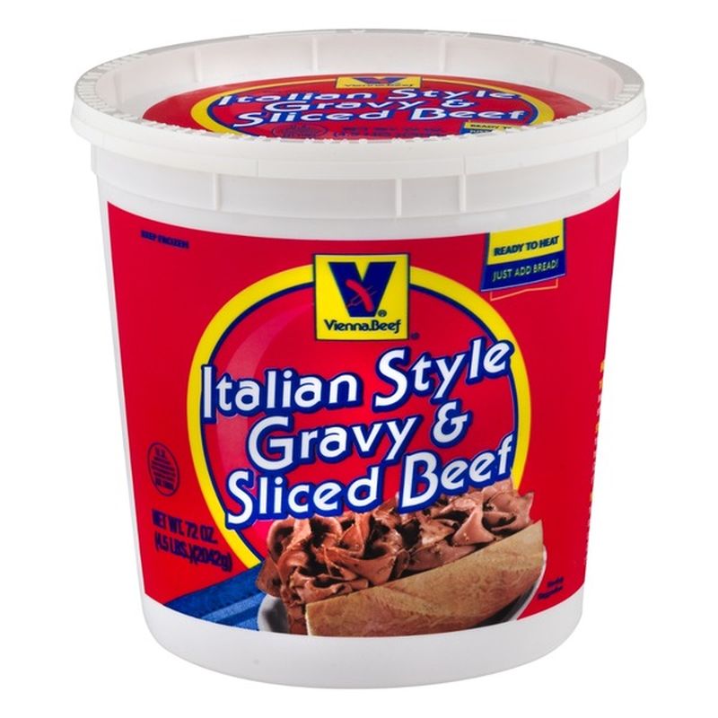 Vienna Beef Italian Style Gravy & Sliced Beef (72 oz) Instacart