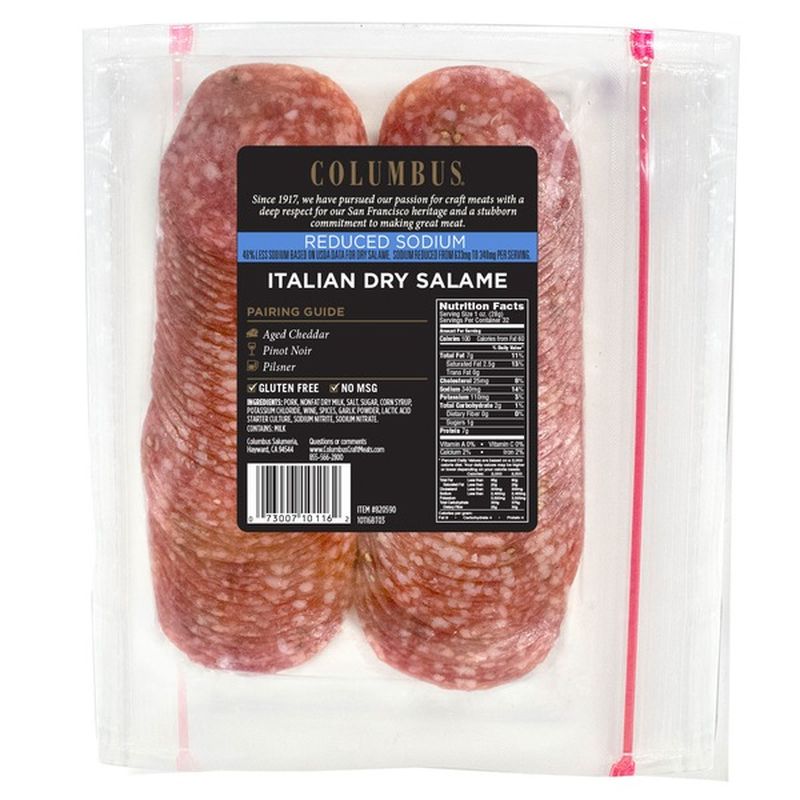 Columbus Low Sodium Italian Dry Salame (32 oz) Instacart