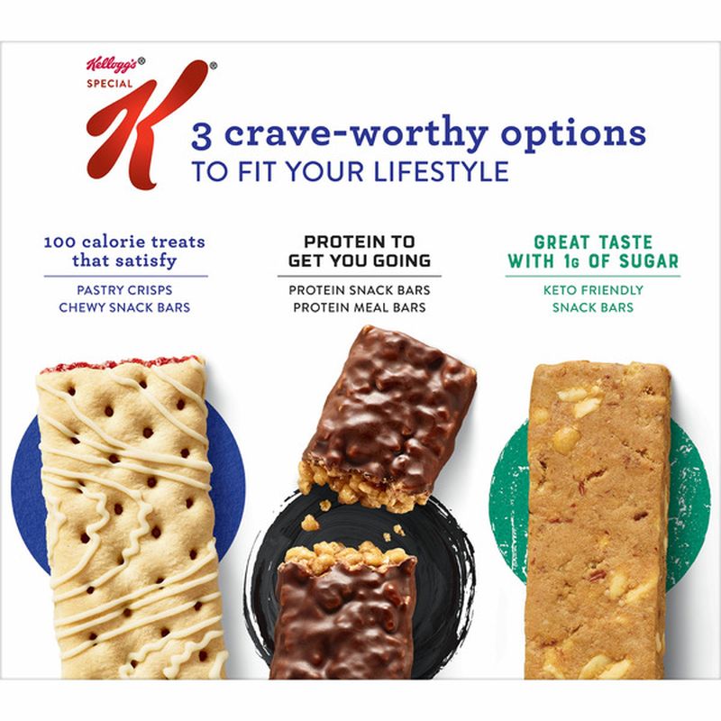 Kellogg's Special K Pastry Crisps, Breakfast Bars, 100 Calorie Snacks