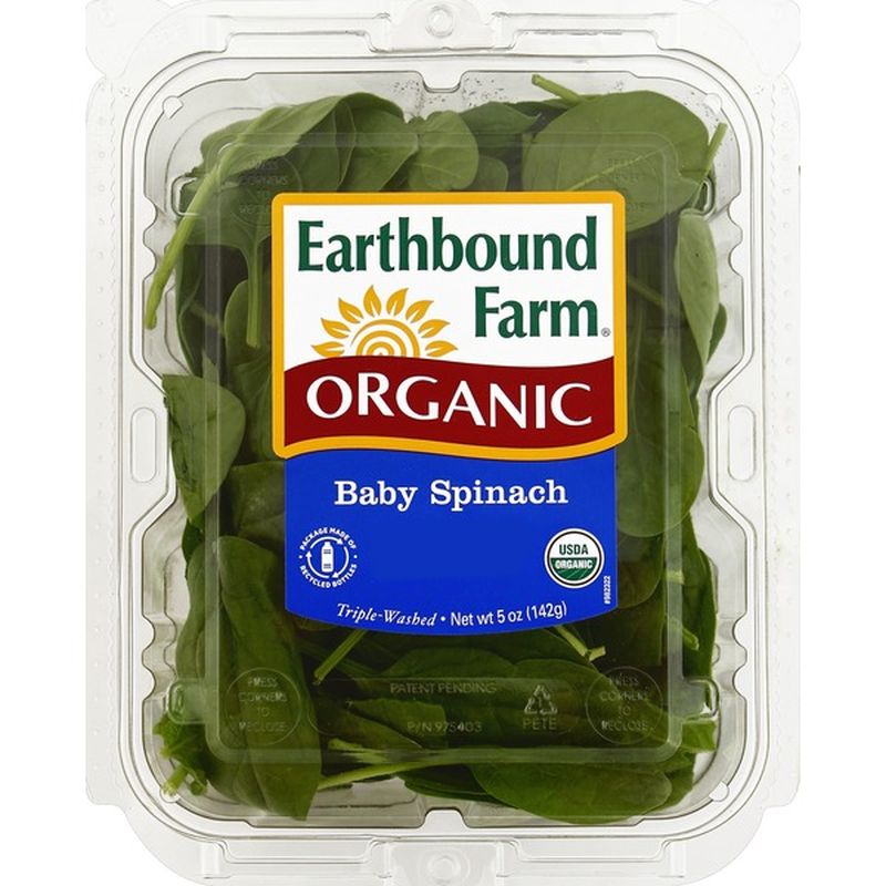 Earthbound Farm Organic Baby Spinach (5 oz container) from Costco