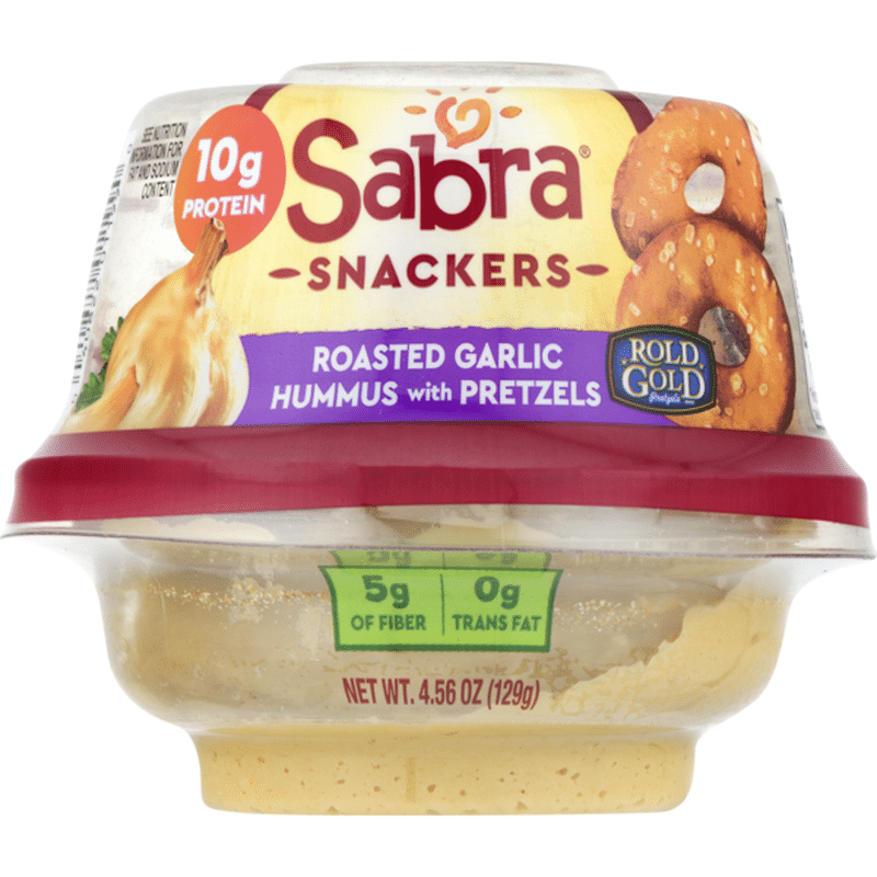 Sabra Hummus With Pretzels Roasted Garlic (4.56 oz) Instacart