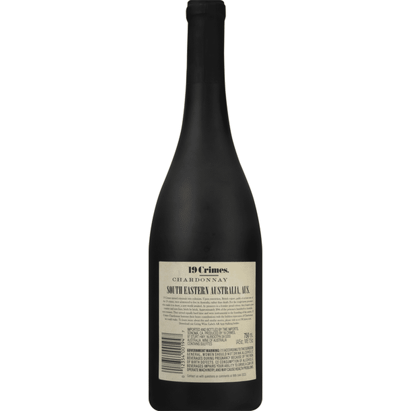 19 Crimes Chardonnay, Hard Chard (750 ml) Instacart