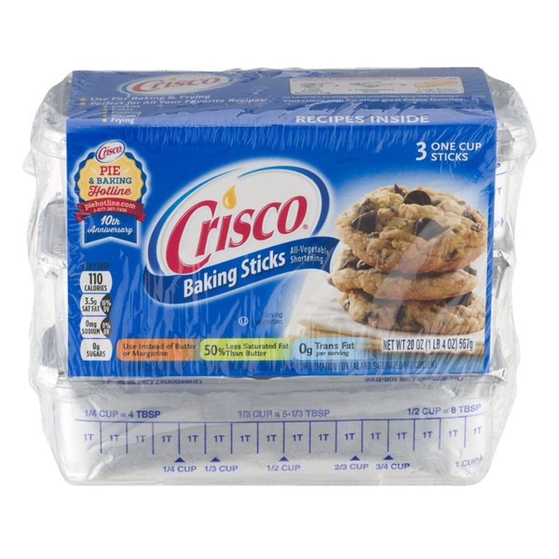 Crisco All-Vegetable Shortening Baking Sticks (20 oz) from Market ...