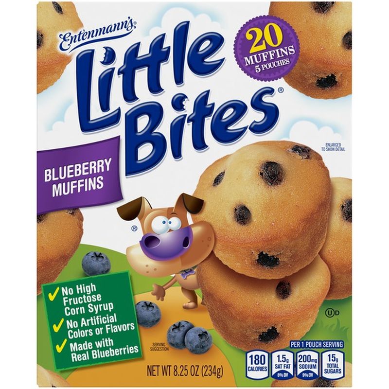 Entenmann's Entenmann’s Little Bites Blueberry Muffins (0.41 oz) from ...