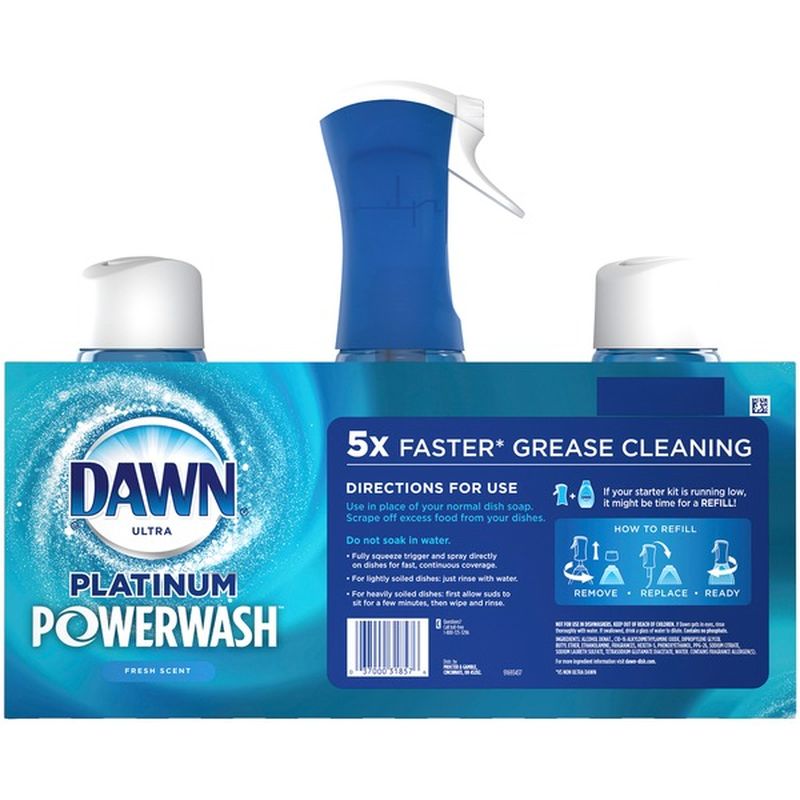 Dawn Platinum Dish Spray, Dish Soap, Fresh Scent Bundle (1 ct) from