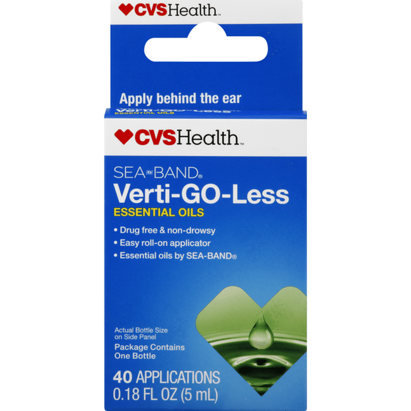 CVS Health Essential Oils, VertiGoLess, Sea Band (40 each) Instacart