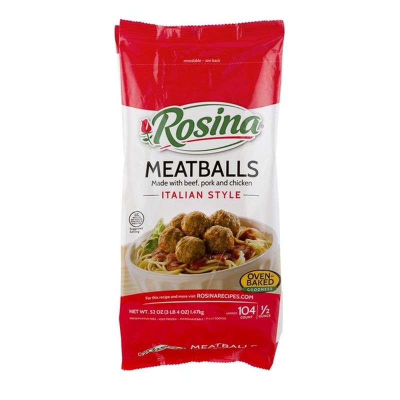 Rosina Meatballs Italian Style (52 oz) from King Soopers Instacart