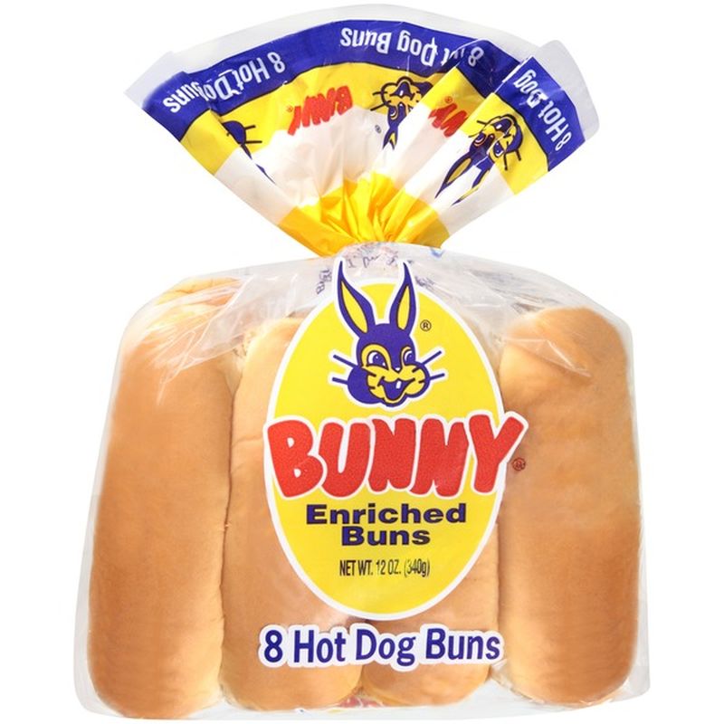 Bunny Hot Dog Enriched Buns (12 oz) from Publix Instacart