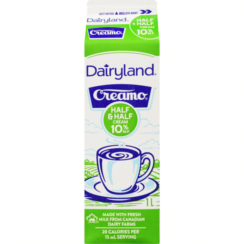 Dairyland Creamo Half & Half 10% M.F.