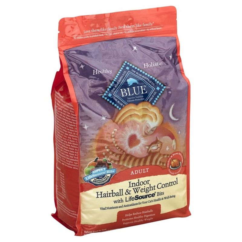 blue indoor hairball and weight control