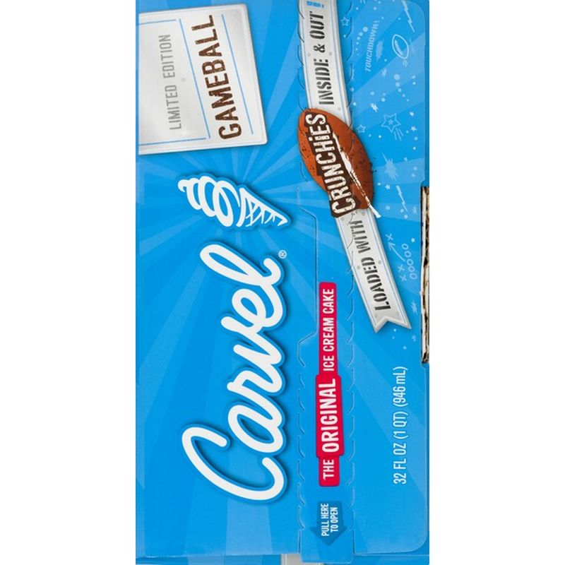 carvel football ice cream cake