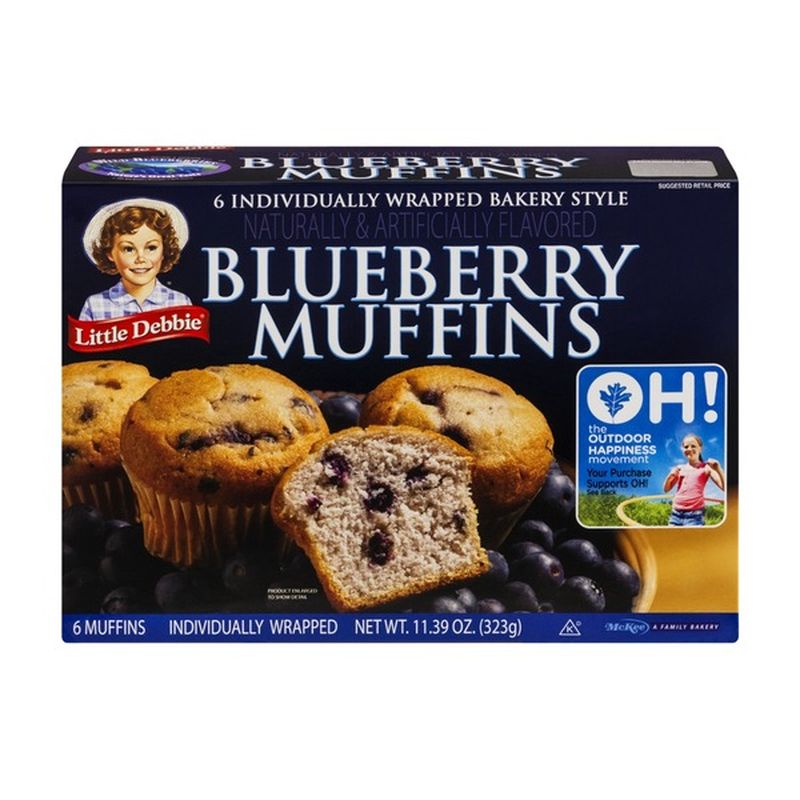 Little Debbie Blueberry Muffins 6 CT (11.39 oz) Instacart