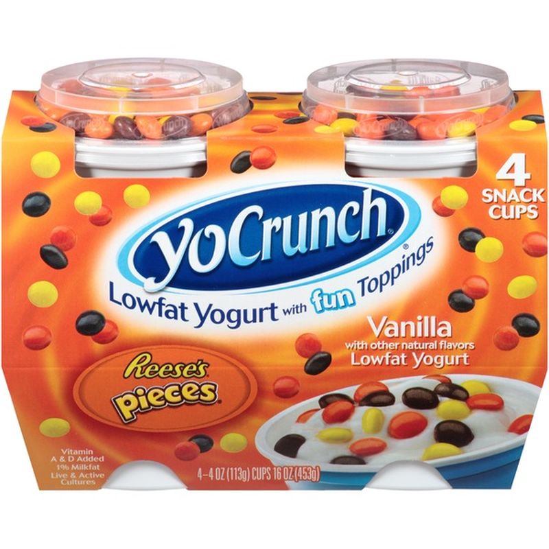 YoCrunch Vanilla with Reese's Pieces Lowfat Yogurt (4 oz) Instacart
