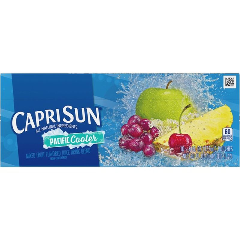 Capri Sun Pacific Cooler Mixed Fruit Flavored Juice Drink Blend (6 fl