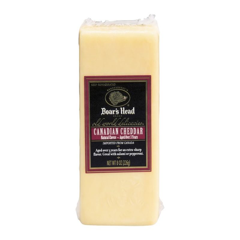 Boar's Head Cheese, Natural, Canadian Cheddar (8 oz) from Foodland