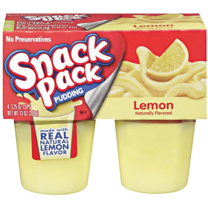 Snack Pack Pudding Lemon (3.25 oz) from Shaw 's Instacart