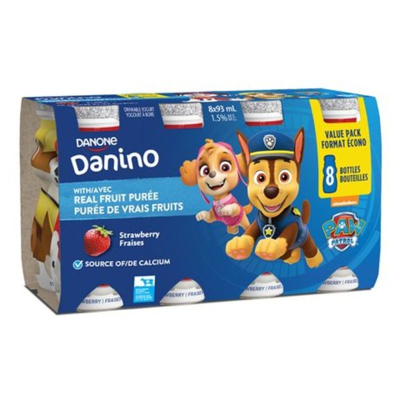 Danone Danino Strawberry Go Yogurt (8 ct) - Instacart