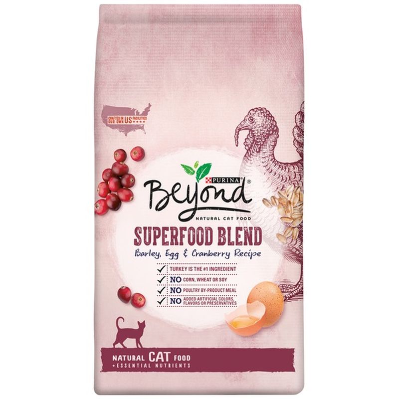 Beyond Cat Dry Superfood Blend Barley Egg & Cranberry Recipe Cat Food