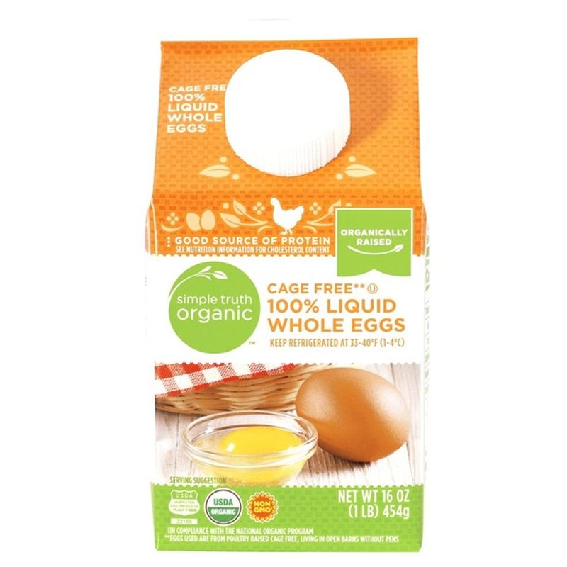Simple Truth Organic Cage Free Whole Liquid Eggs (16 oz) Instacart