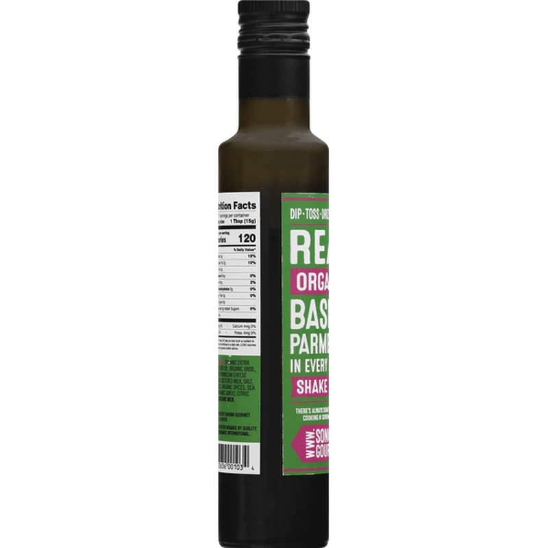 Sonoma Gourmet Olive Oil, Organic, Basil & Parmesan (8.5 oz) from