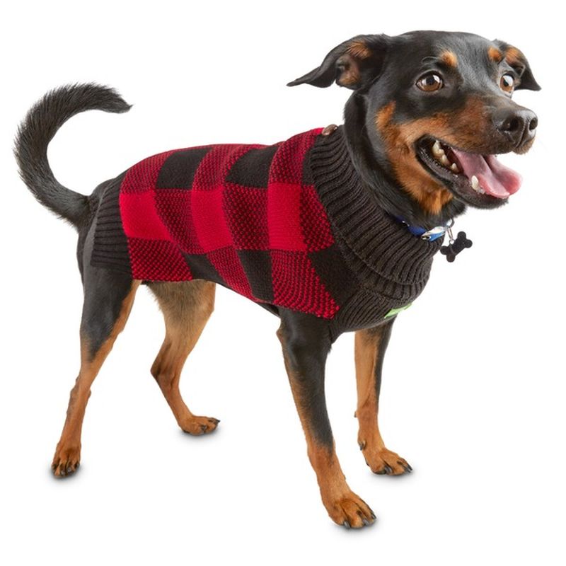 SSH Medium Red/Black Buffalo Checkered Sweater