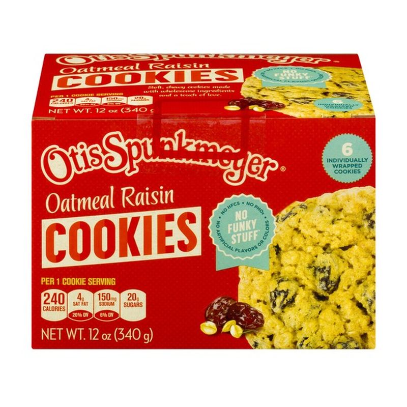 Otis Spunkmeyer Oatmeal Raisin Cookies 6 CT (12 oz) Instacart