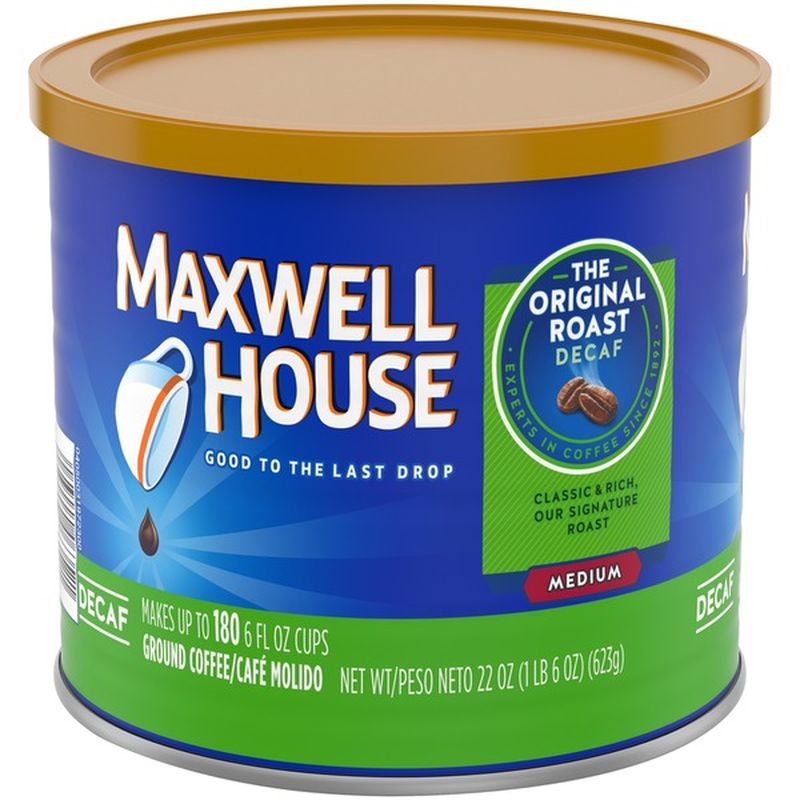 Maxwell House Decaf Original Roast Ground Coffee (22 oz) from Food Lion ...