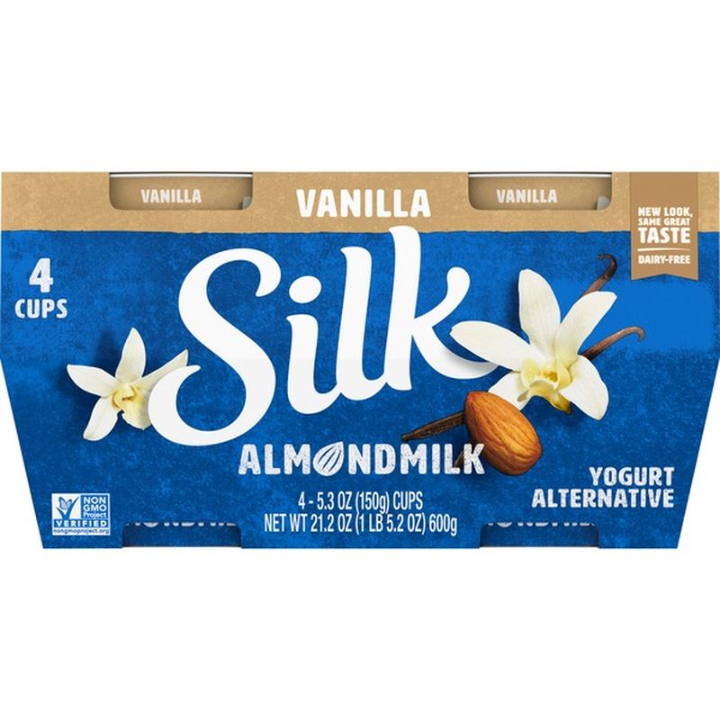 Silk Vanilla Almond Milk Yogurt Alternative (5.3 oz) Instacart