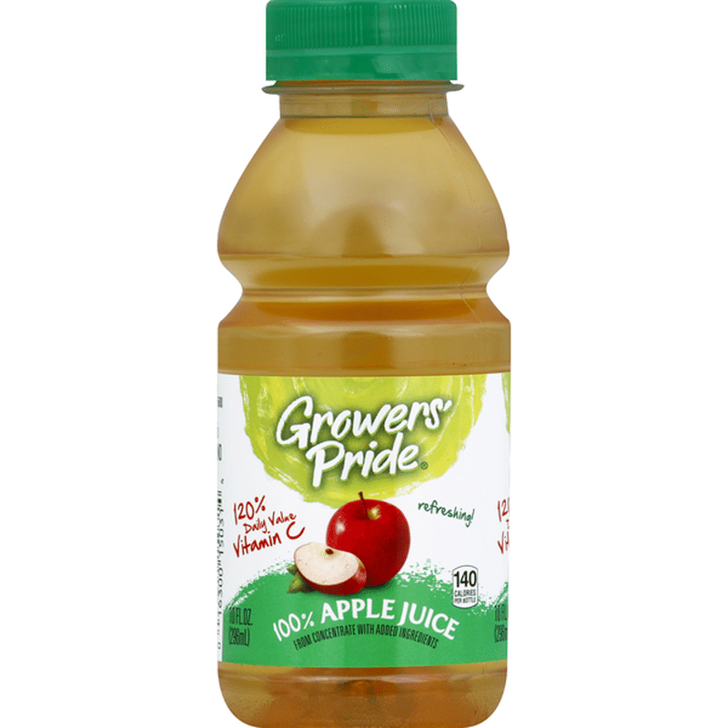 Growers Pride Juice Cocktail, 100 Apple Juice (10 oz) Instacart