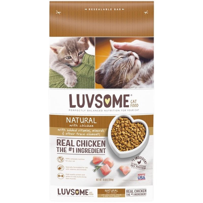 Luvsome Natural with Chicken Cat Food (16 lb) Instacart