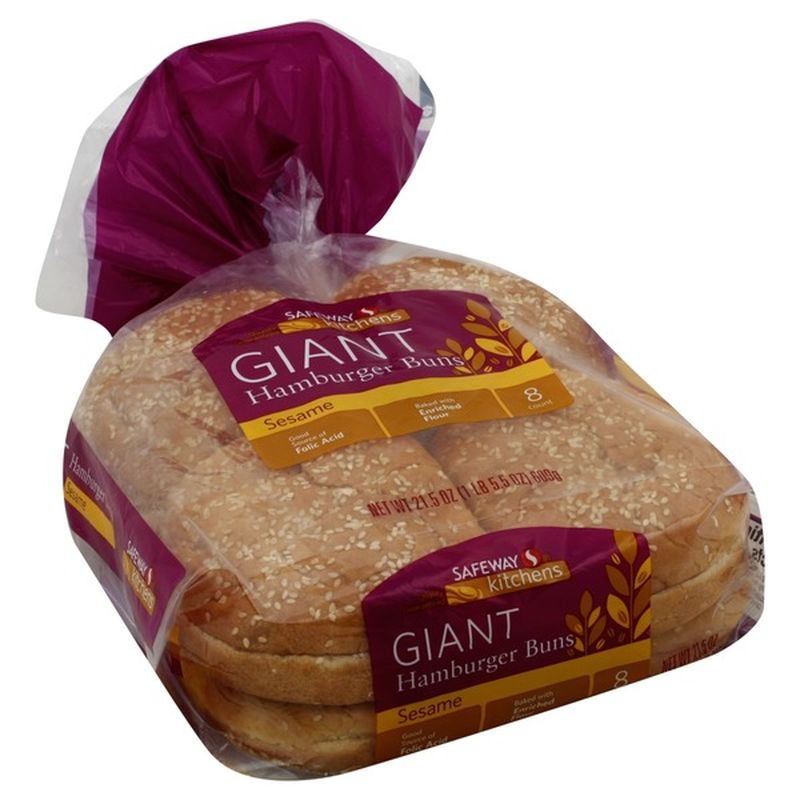 Signature Kitchens Giant Sesame Hamburger Buns