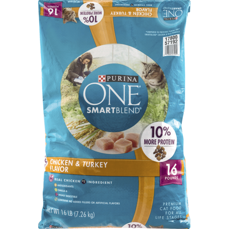 purina one tender selects blend with real chicken dry cat food