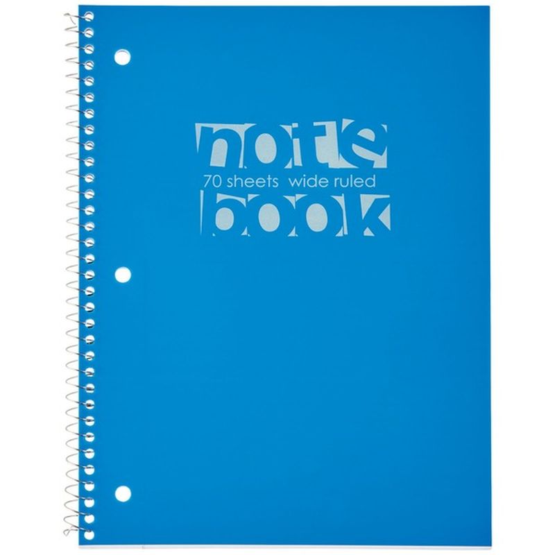 Norcom Basic Wide Rule 1 Subject 70 Sheet Poly Notebook