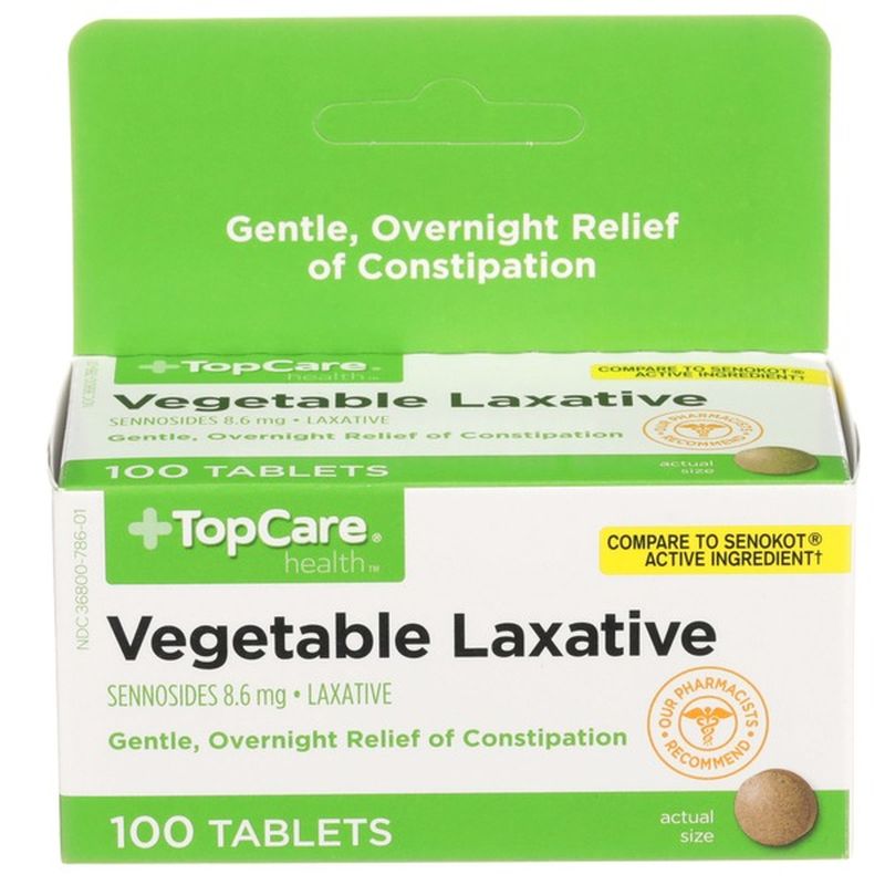 Top Care Vegetable Laxative Sennosides 8.6 Mg Tablets (100 ct) Instacart