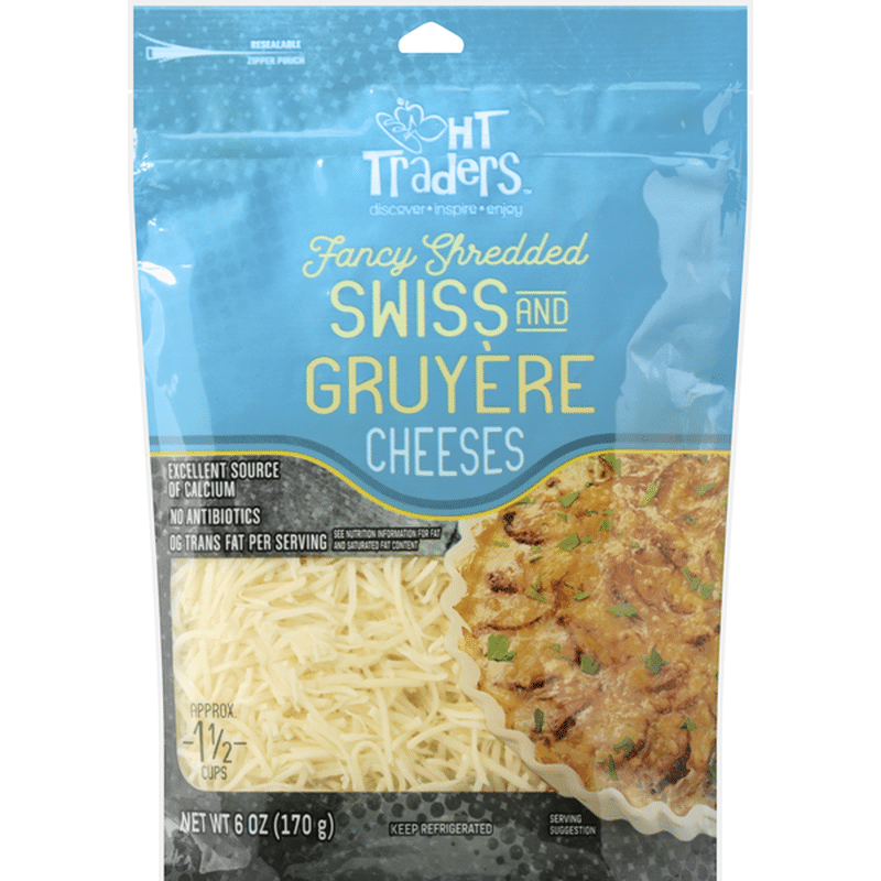 HT Traders Cheeses, Swiss & Gruyere, Fancy Shredded (6 oz) Instacart