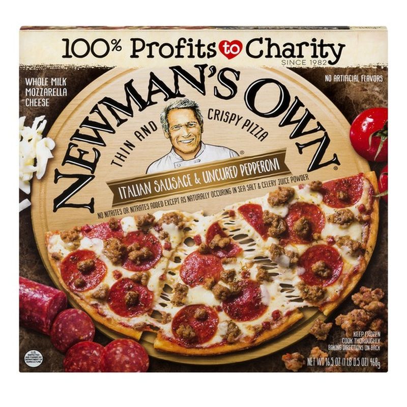 Newman's Own Thin And Crispy Pizza Italian Sausage & Uncured Pepperoni