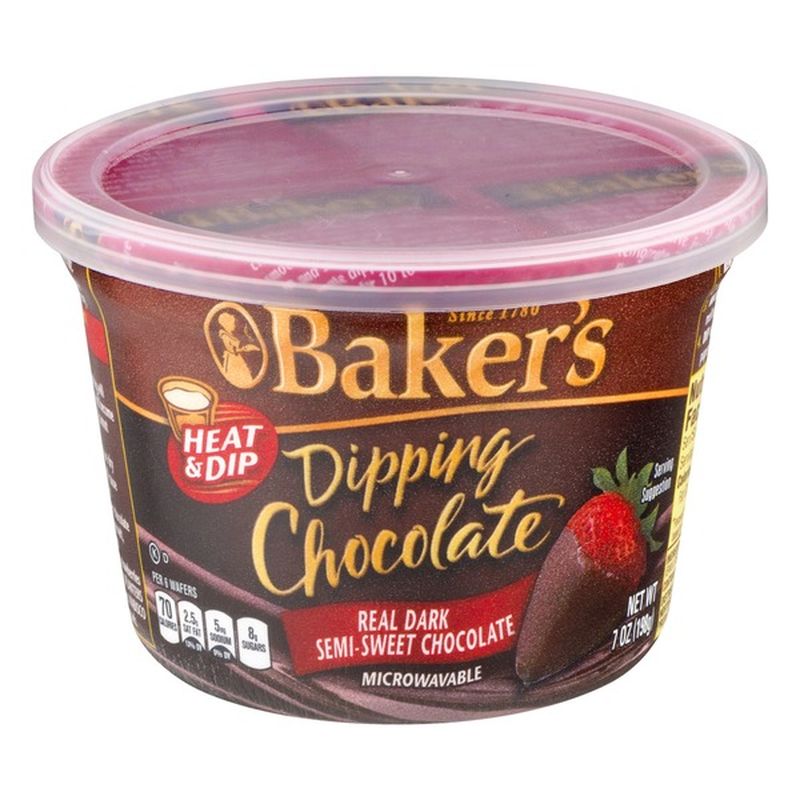 Baker'S Dipping Chocolate Real Dark SemiSweet Chocolate (7 oz) Instacart