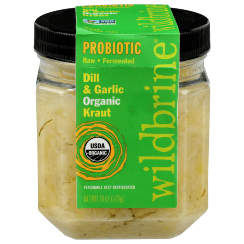 Wildbrine Sauerkraut Salad, Dill & Garlic, Probiotic (18 oz) Instacart