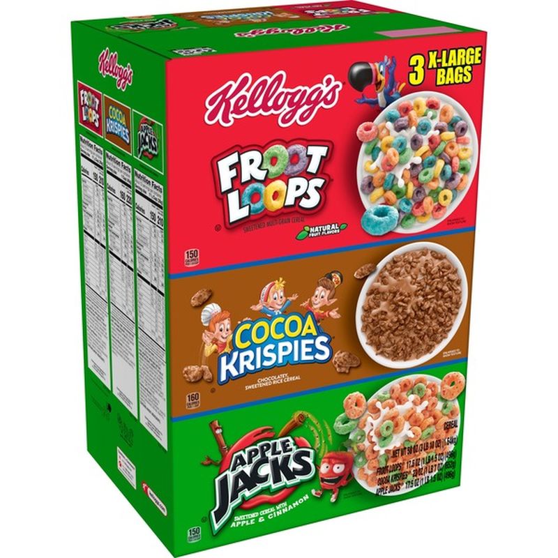 Kelloggs Breakfast Cereal Variety Pack 58 Oz From Costco Instacart