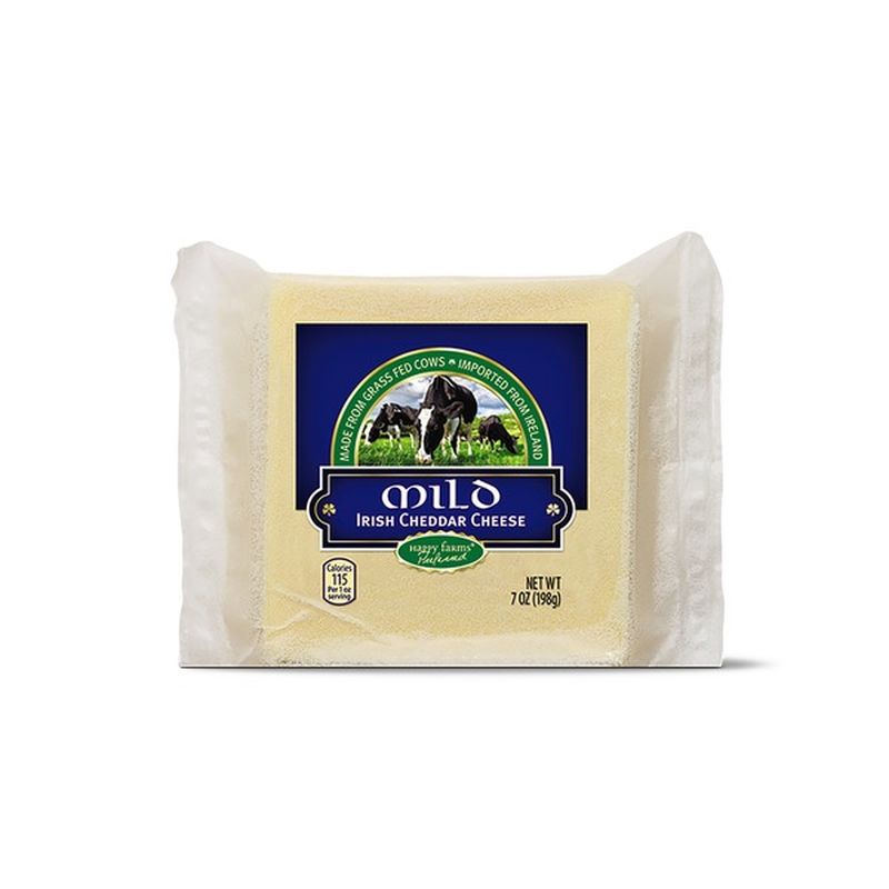 Happy Farms Mild Irish Cheddar Cheese (7 oz) from ALDI Instacart