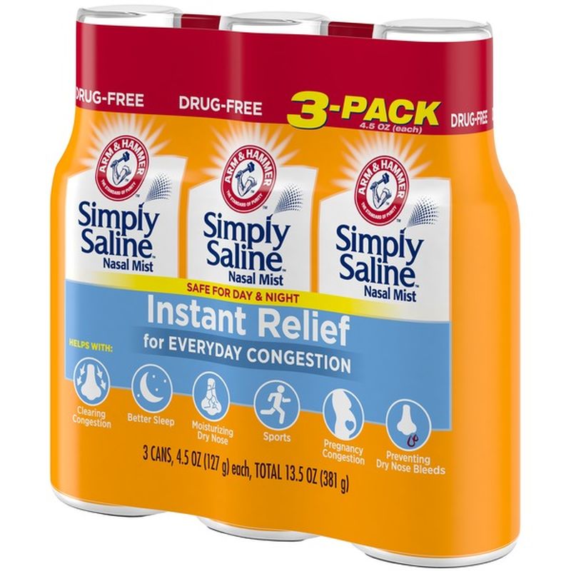 Arm & Hammer Simply Saline Instant Relief Nasal Mist (4.5 oz) Instacart