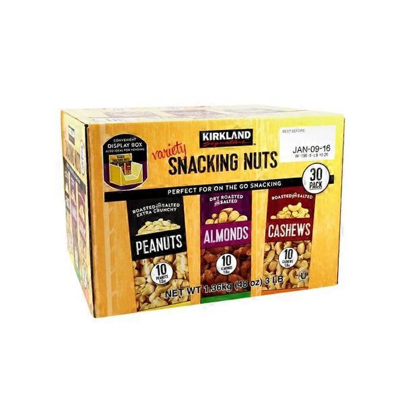 Kirkland Signature Variety Snacking Nut, 1.6 oz per bar (3 lb) from